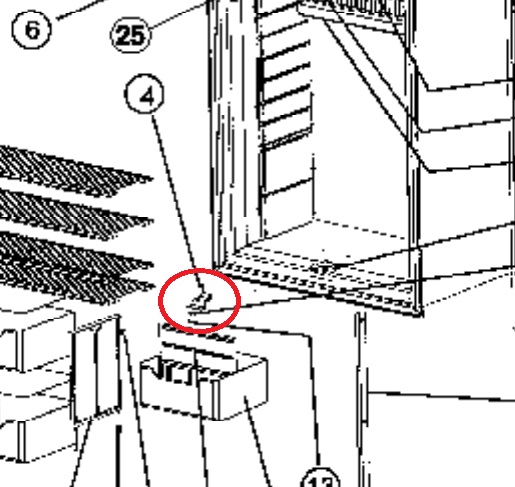 Norcold Lower/ Upper Hinge 618798 (fits 1200 panel doors) top right hand/ bottom left hand Questions & Answers