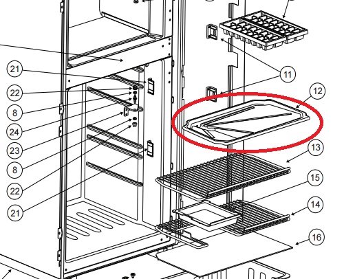 Norcold Drip Tray 621534 (fits the DE0061) Questions & Answers