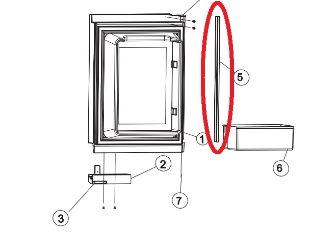 Norcold Upper Door Panel Retainer 623166 (fits 1200 models with panel type doors) Questions & Answers
